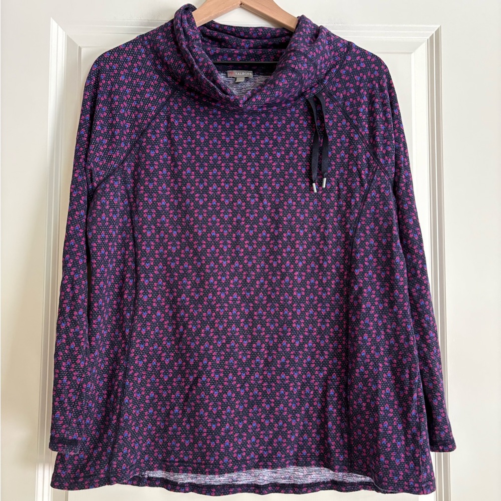 T Talbots Women’s Cowl Neck Pullover